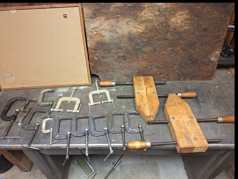 Wooden Handscrew Clamps, C-Clamps, and Edge Clamps