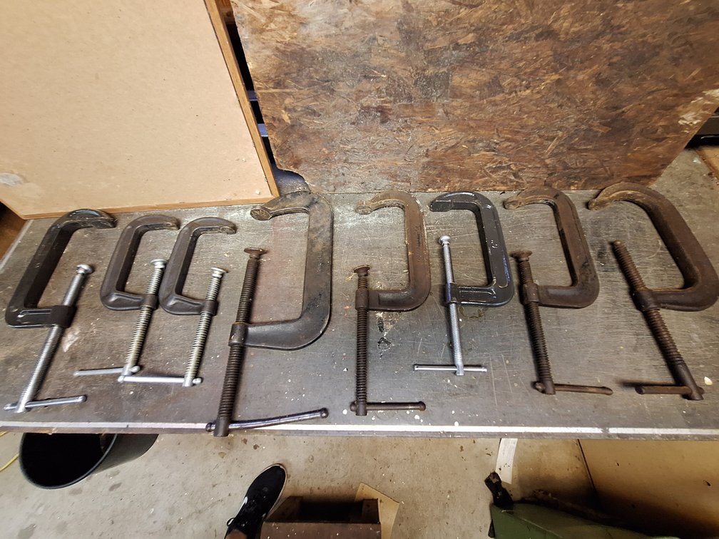 Cast Metal and Steel Deep-Throat C-Clamps