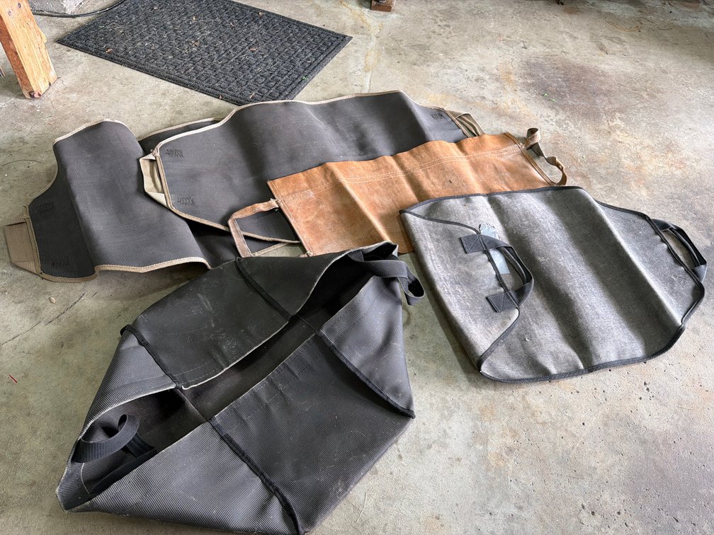 Canvas and Fabric Firewood Log Carrier Totes