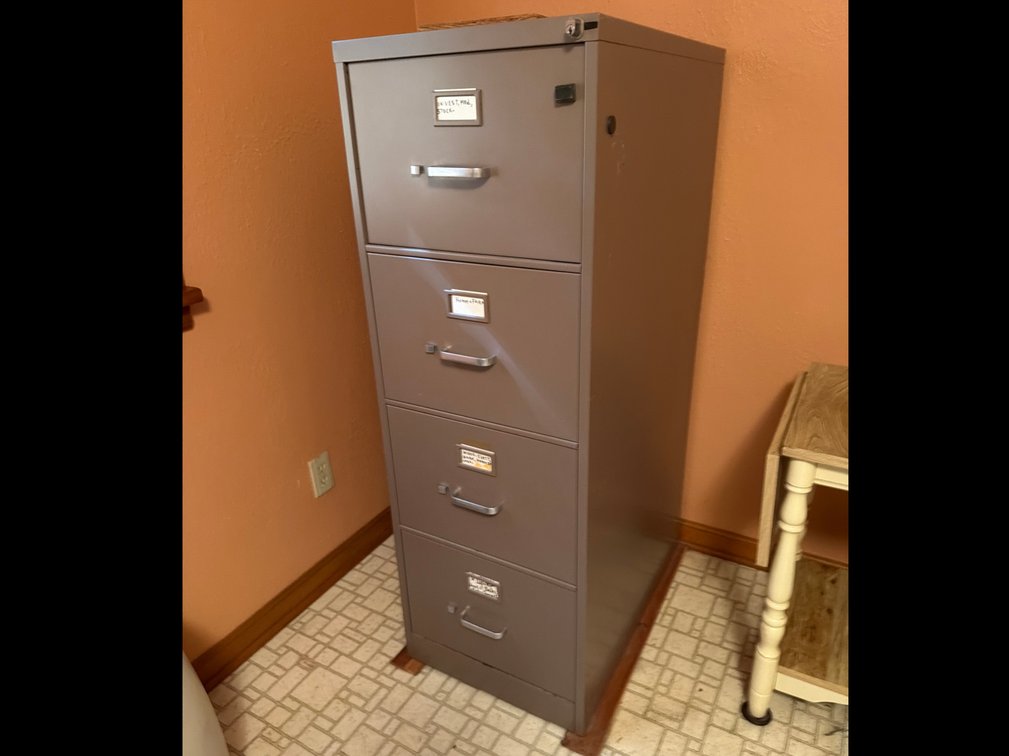 Four-Drawer Metal Vertical Filing Cabinet