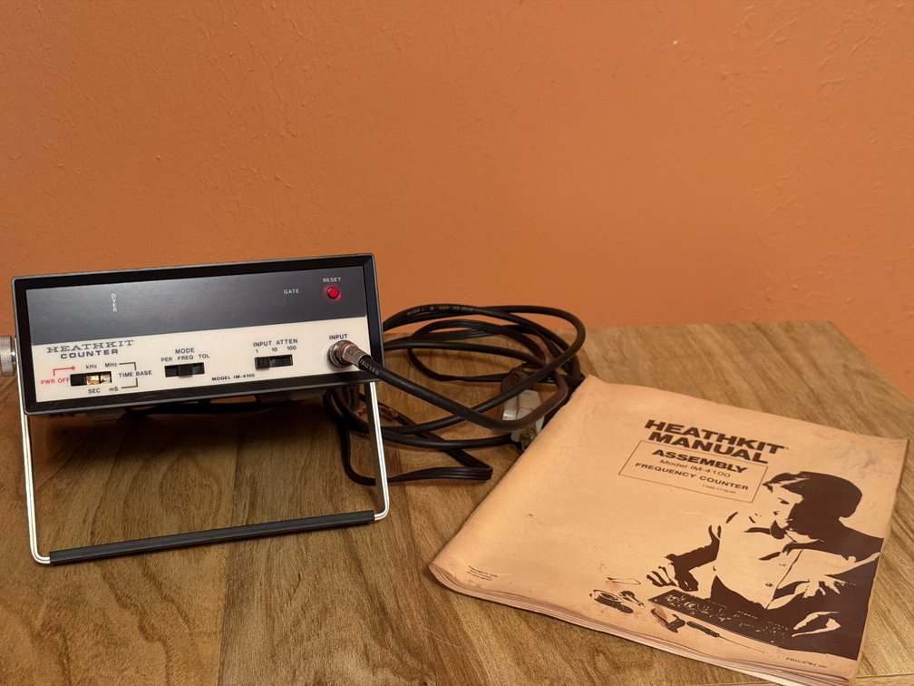 Heathkit Frequency Counter with Manual