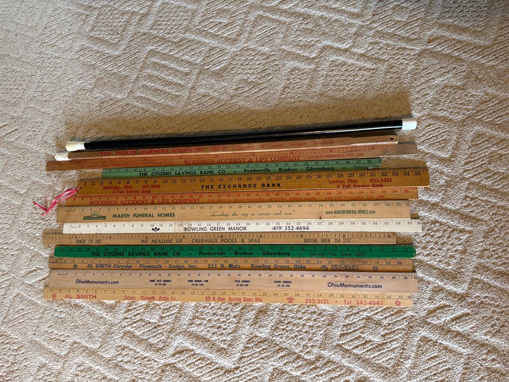 Wooden Advertising Yardsticks