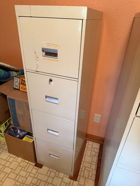 Four-Drawer Metal Vertical Filing Cabinet