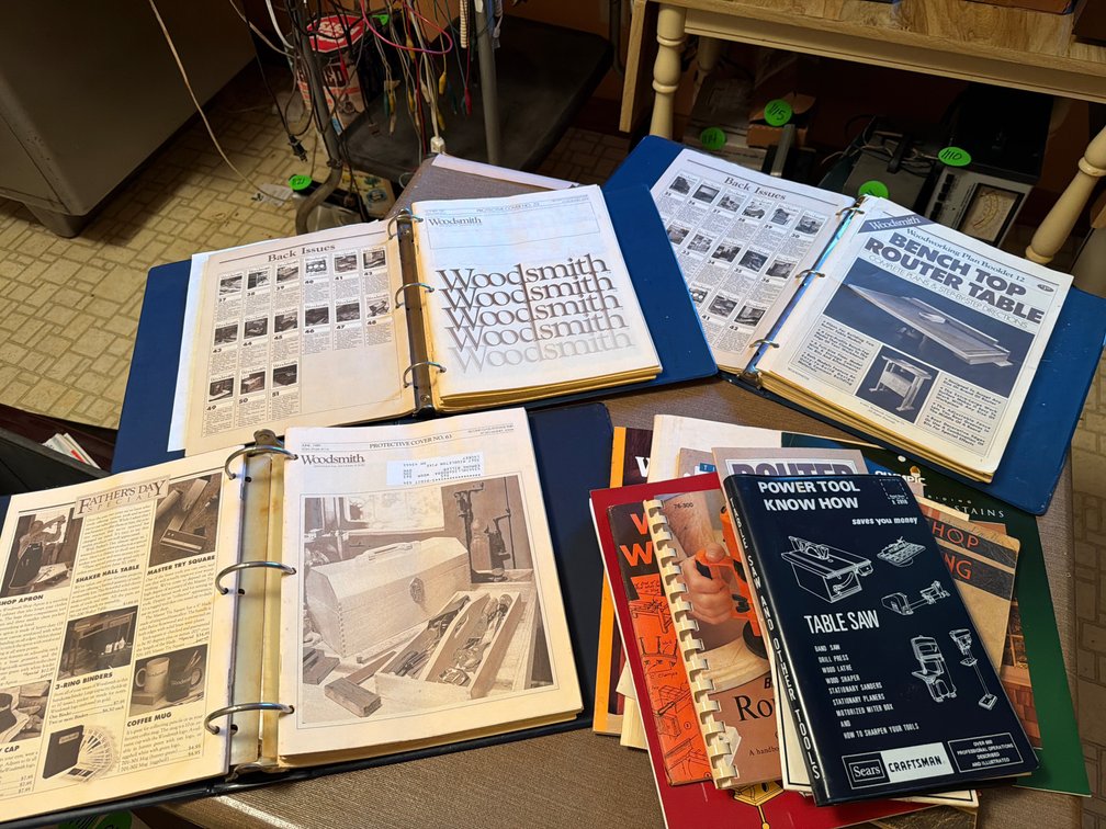 Woodworking Manuals, Plan Booklets, and Magazine Binders