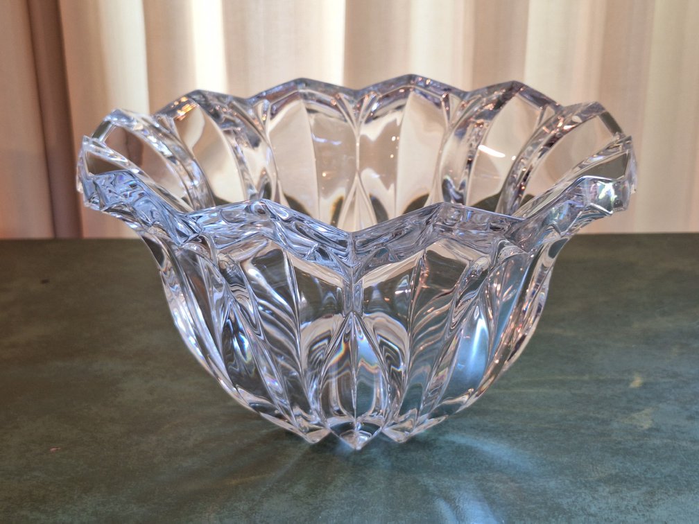 JG Durand Clear Cut Crystal Bowl