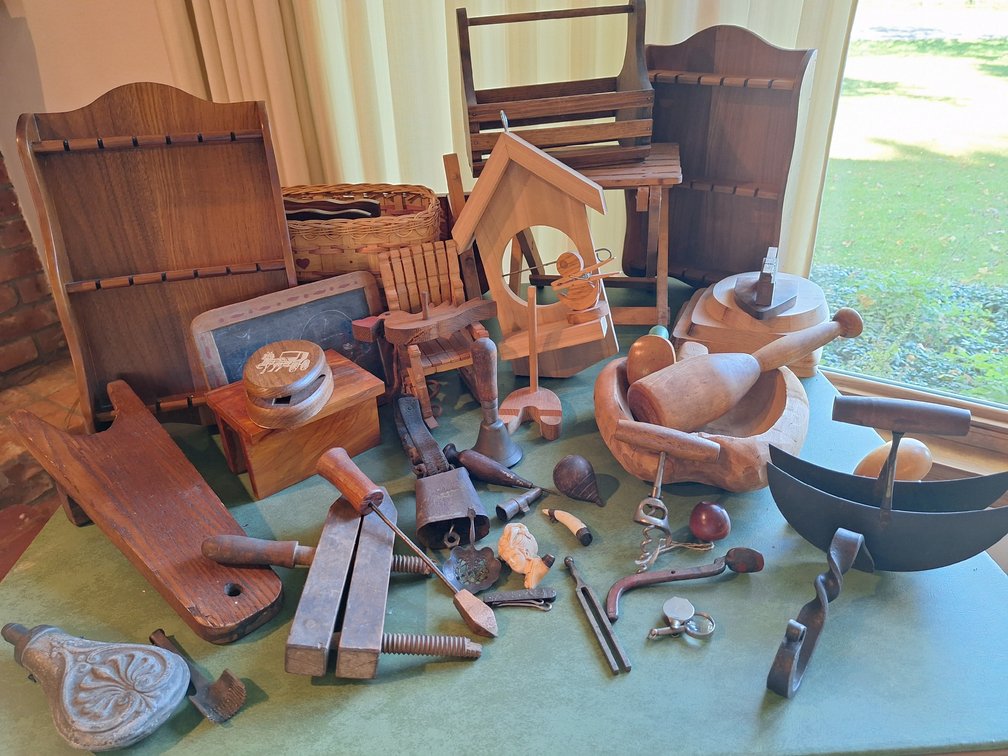 Wooden Boot Jack, Hand Clamp, Tools, and More