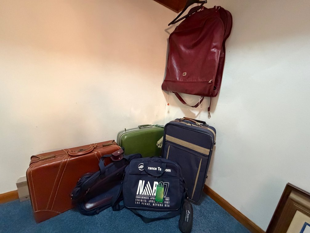 Suitcases, Garment Bag, Rolling Luggage, and Travel Bags