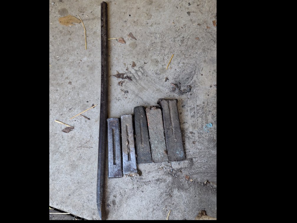 Steel Pry Bar and Steel Splitting Wedges