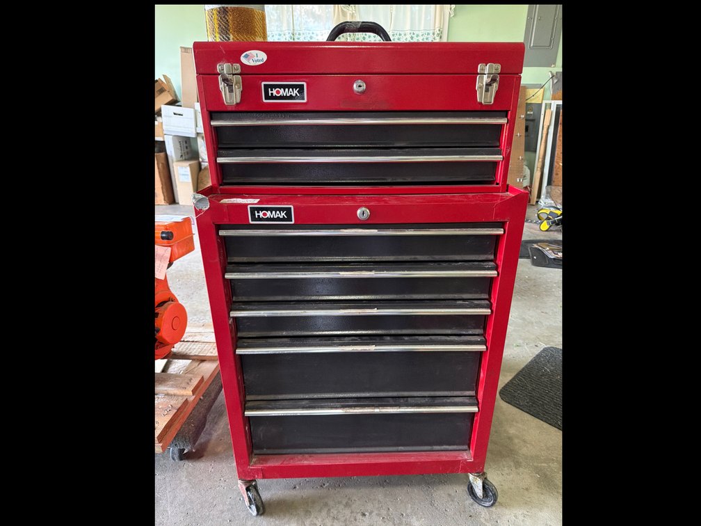 Homak 7-Drawer Rolling Tool Chest and Cabinet Combo
