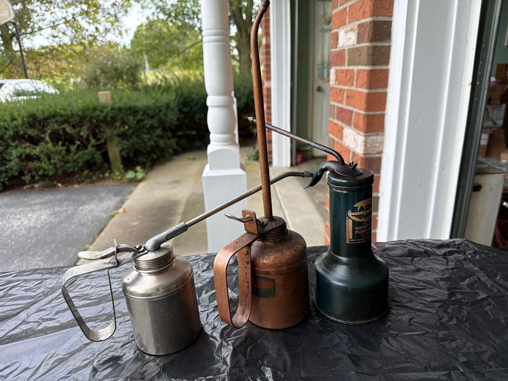 Metal Pump Oil Cans