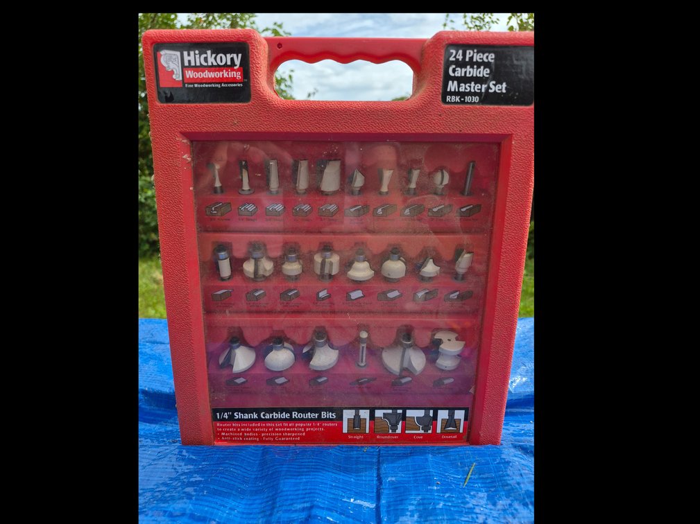 Hickory Woodworking RBK-1030 24-Piece Carbide Router Bit Set