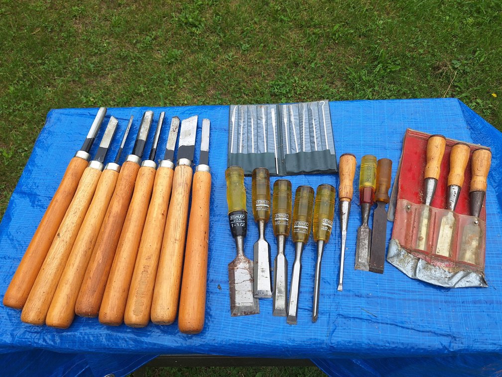 Wood Lathe Chisels, Bench Chisels, and Needle Files