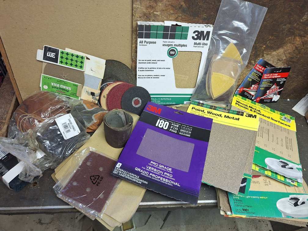 Sandpaper Sheets, Sanding Discs, Sponges, and Abrasives