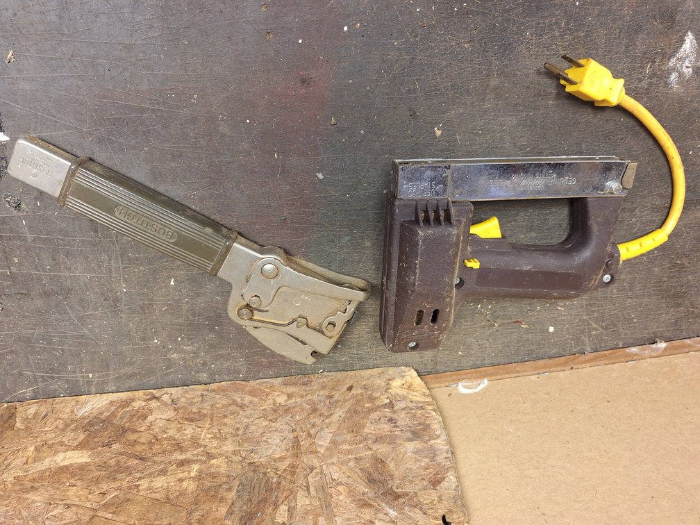 Manual Hammer Tacker and Electric Staple Gun