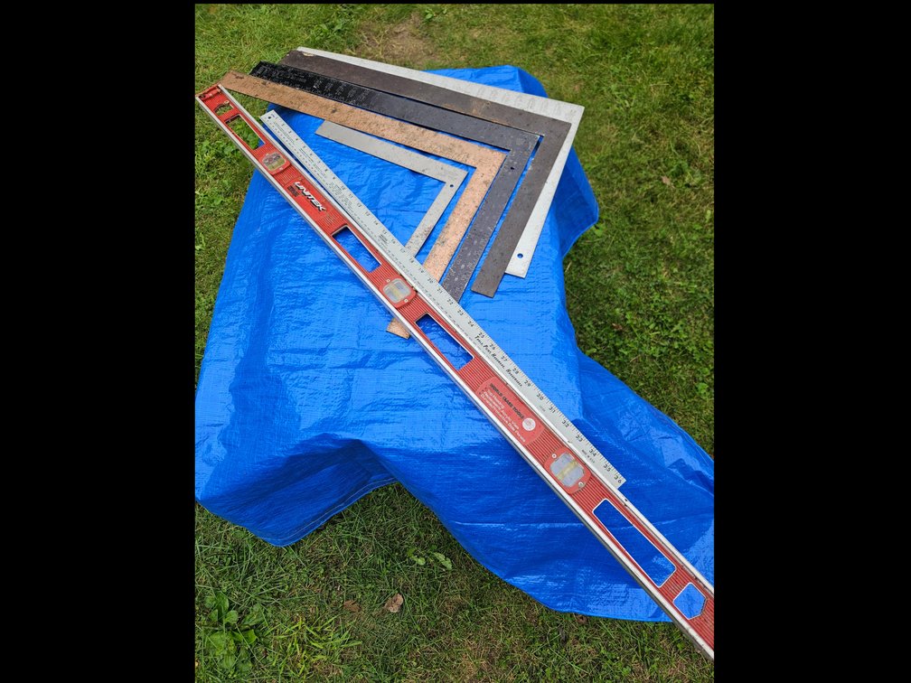 Aluminum I-Beam Level and Metal Framing Squares