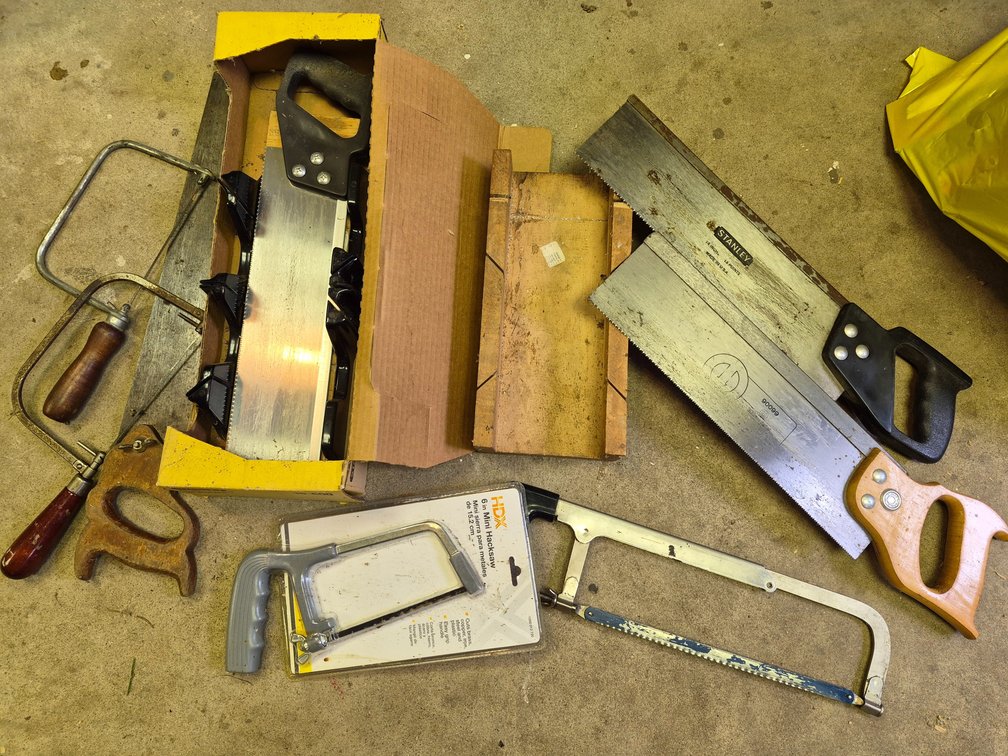 Hand Saws, Hacksaws, Coping Saws, and Miter Boxes
