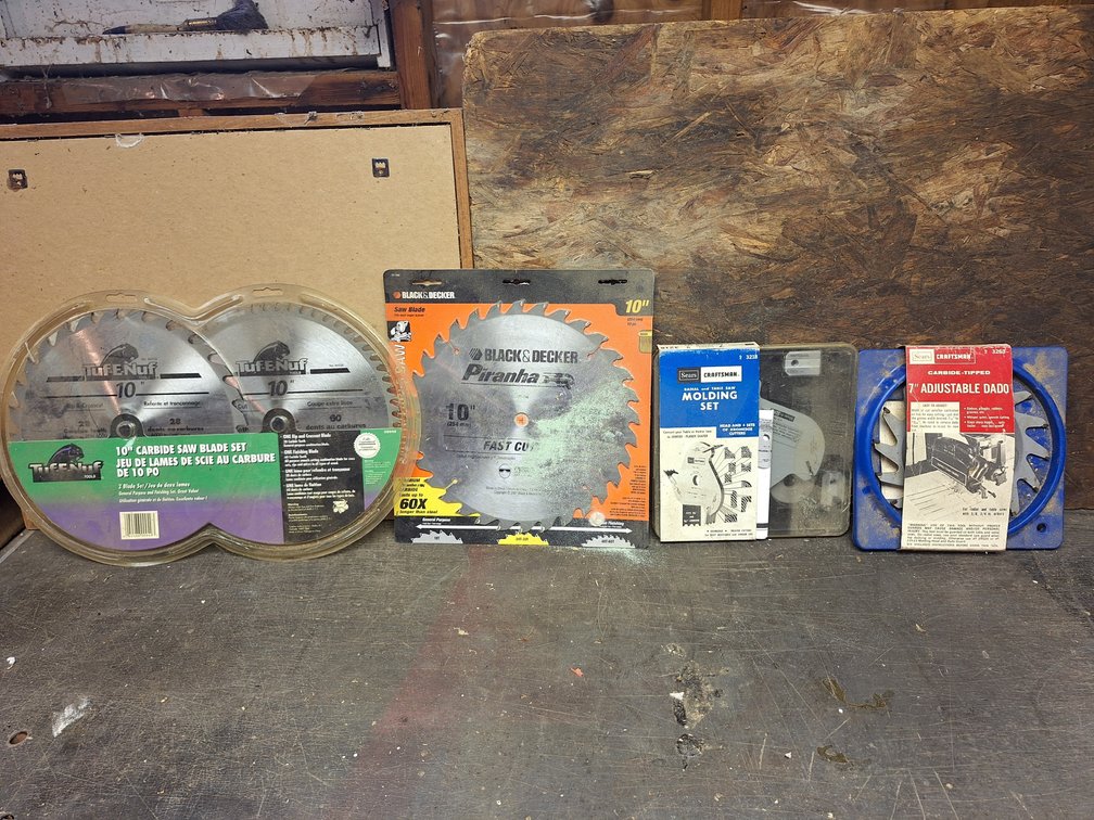 Circular Saw Blades, Molding Set, and Adjustable Dado Blade