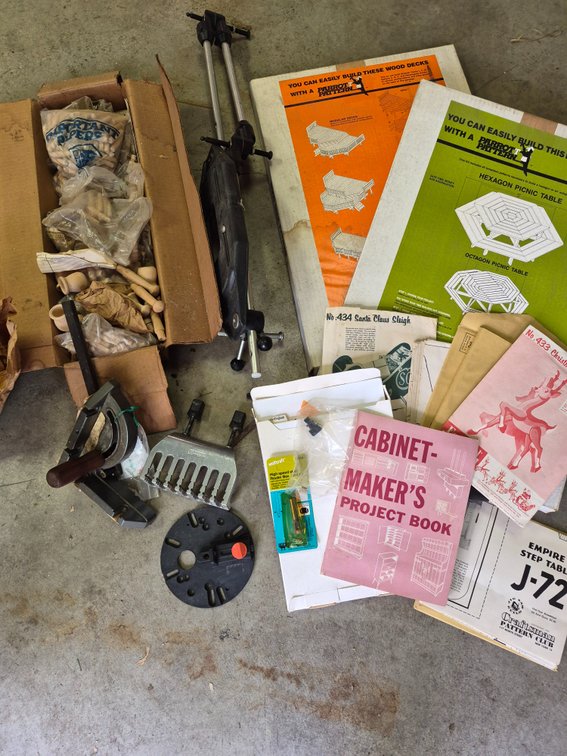 Woodworking Tools, Patterns, and Turned Wood Components