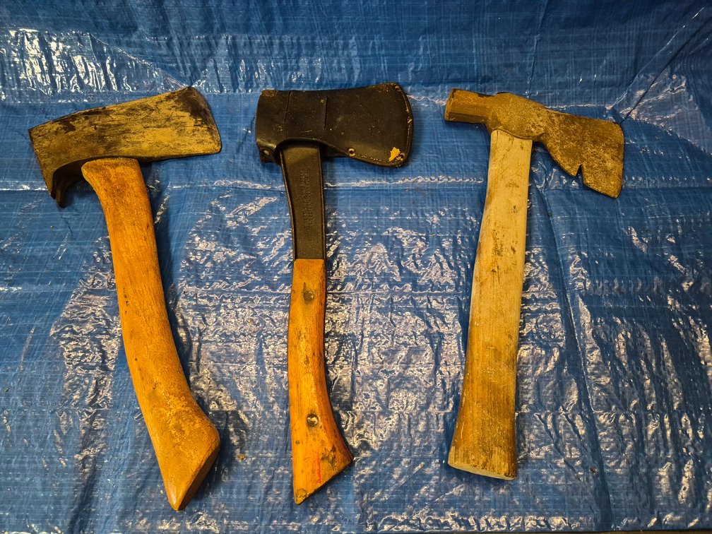 Three Steel Hatchets/Hand Axes