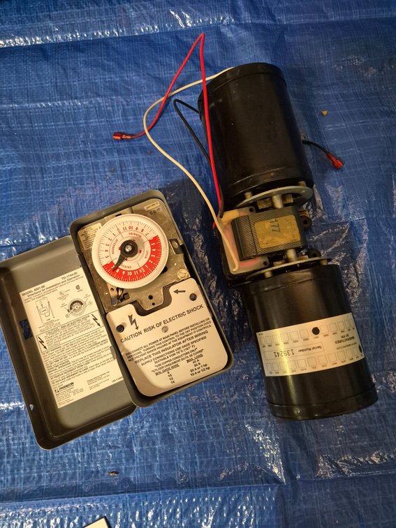Mechanical Time Switch and Electric Motor Assembly