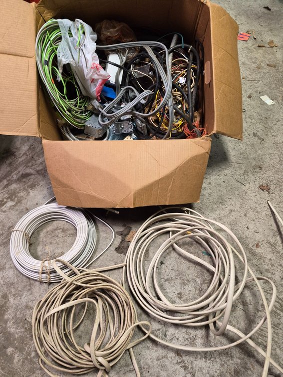 Electrical Wire, Flexible Conduit, and Junction Boxes