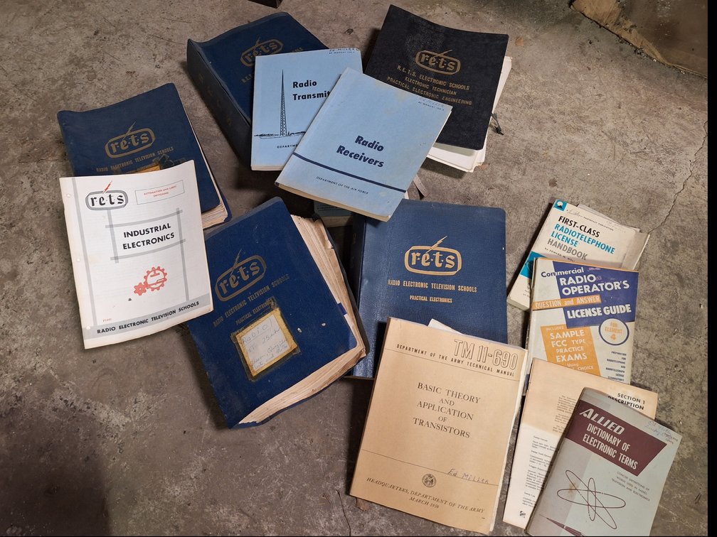 Radio and Electronics Technical Manuals, Handbooks, and Binders