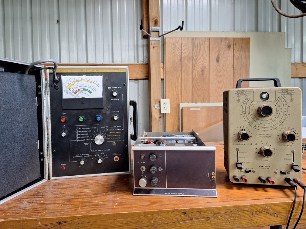 CRT Tester, Capacitor Checker, and Power Supply