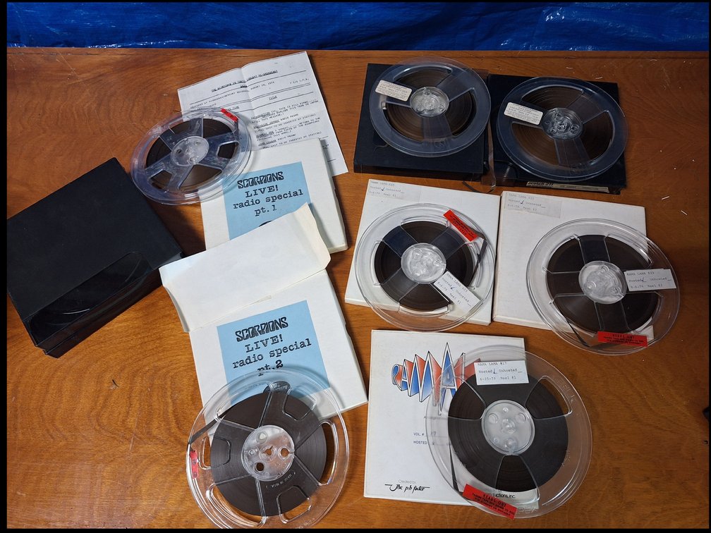Vintage Radio Broadcast Reel-to-Reel Audio Tapes