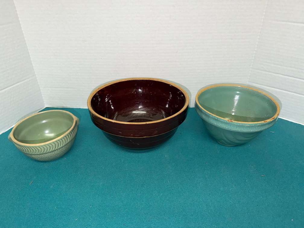 Glazed Ceramic and Stoneware Mixing Bowls