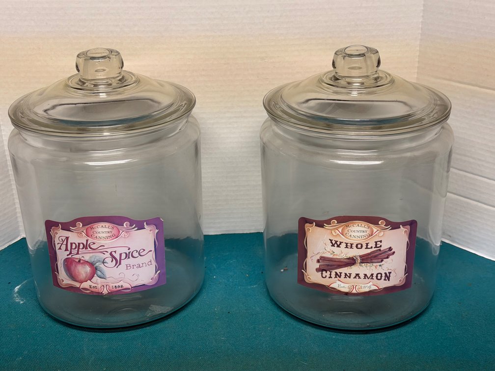 McCall's Country Canning Glass Canisters with Lids
