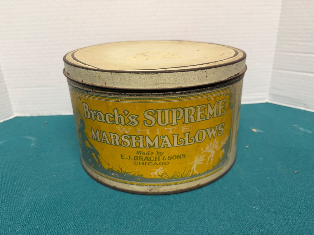 Brach's Supreme White Marshmallows 5 Lb Metal Tin