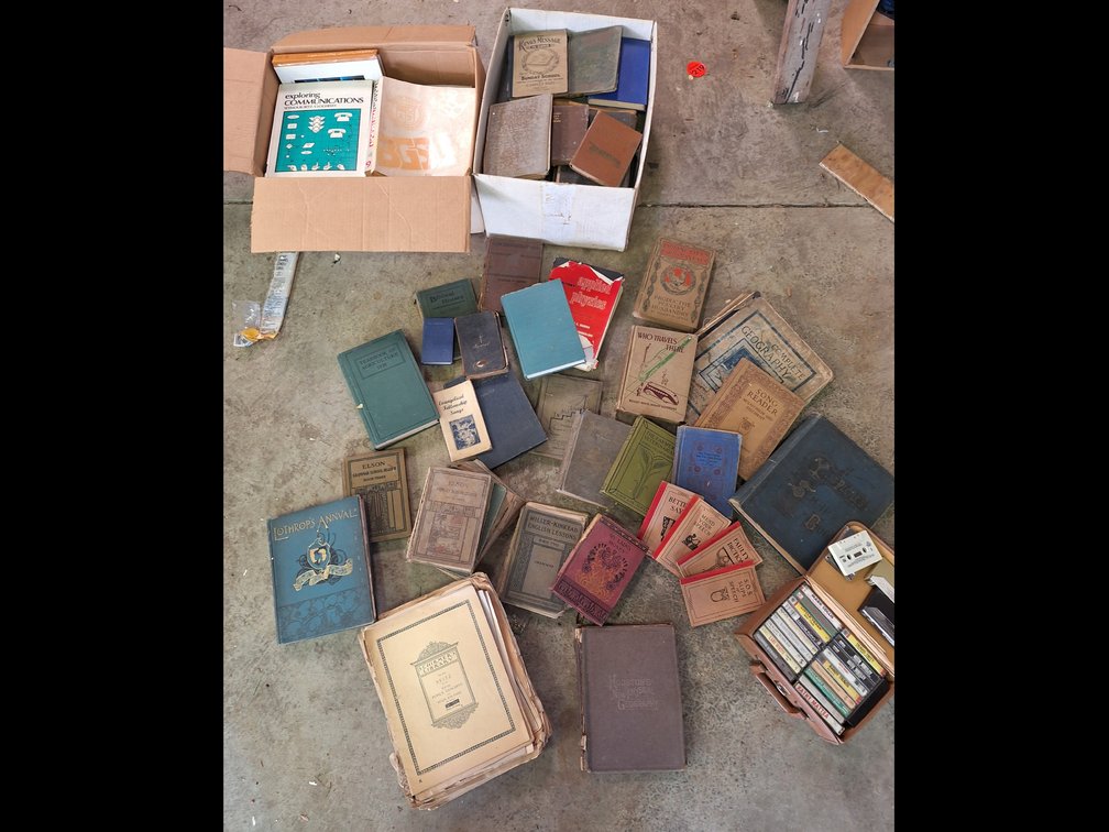 Hardcover and Softcover Books, Sheet Music, and Cassette Tapes