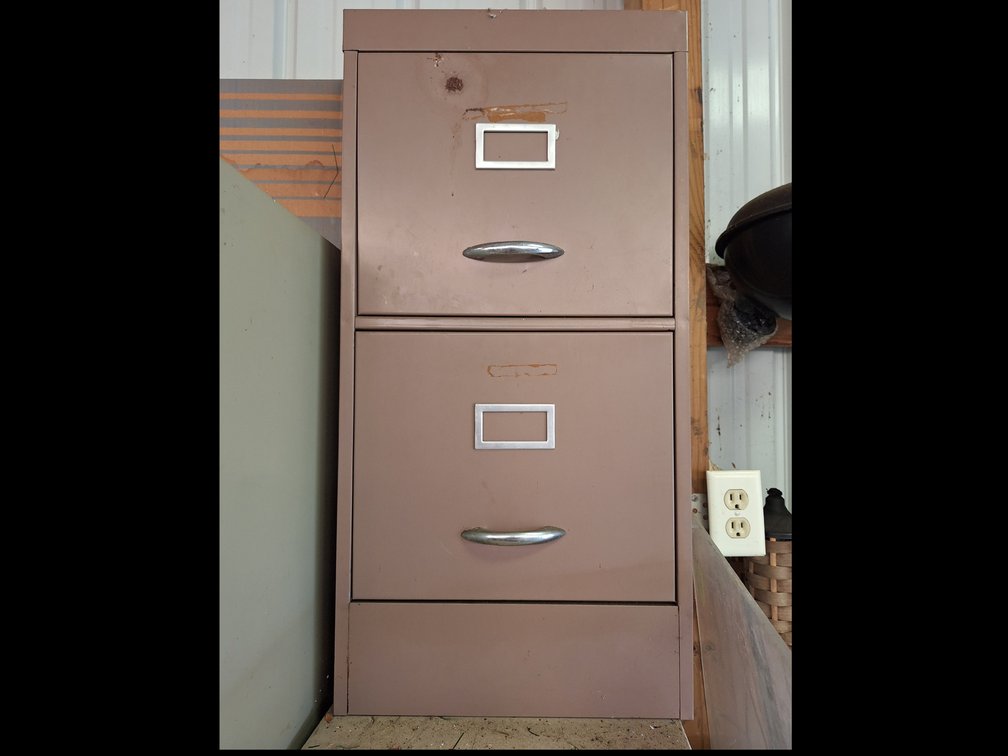 Two-Drawer Metal Vertical Filing Cabinet