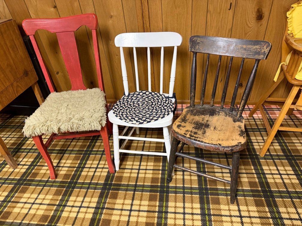 Painted Spindle-Back and Splat-Back Wooden Side Chairs