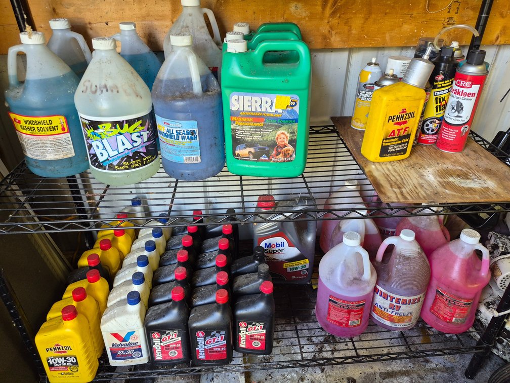 Motor Oil, Antifreeze, and Automotive Maintenance Fluids