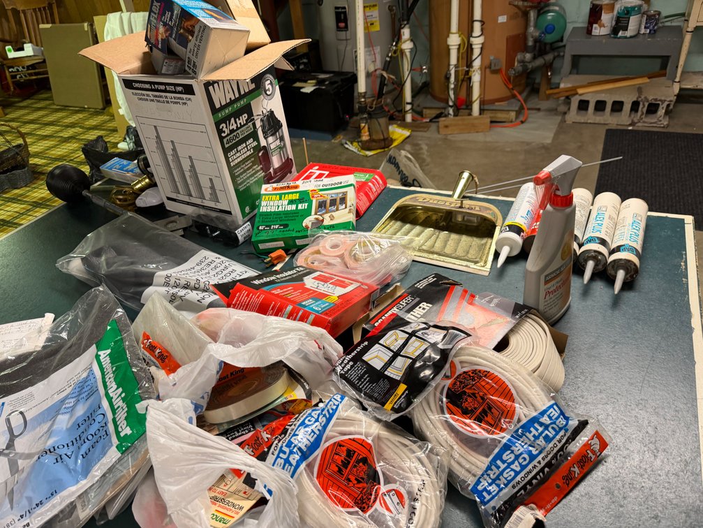 Home Weatherization Supplies, Caulk, and Plumbing Hardware