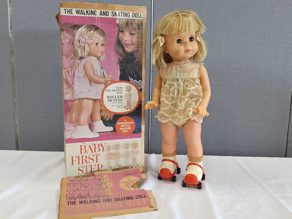 Mattel Baby First Step Walking and Skating Doll with Original Box