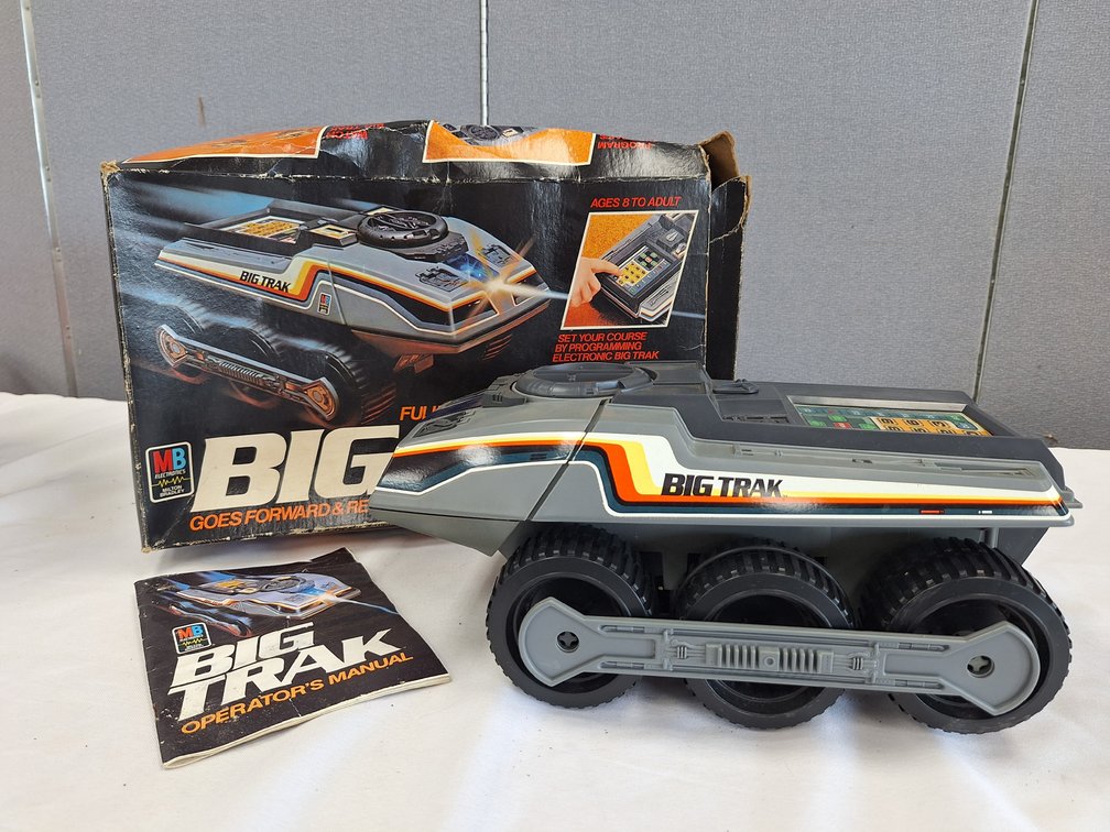 Milton Bradley Big Trak Electronic Vehicle with Box and Manual