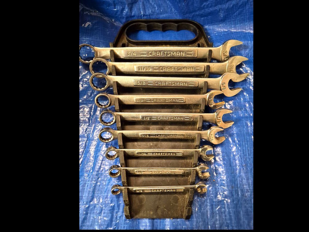 Craftsman Combination Wrenches with Storage Rack