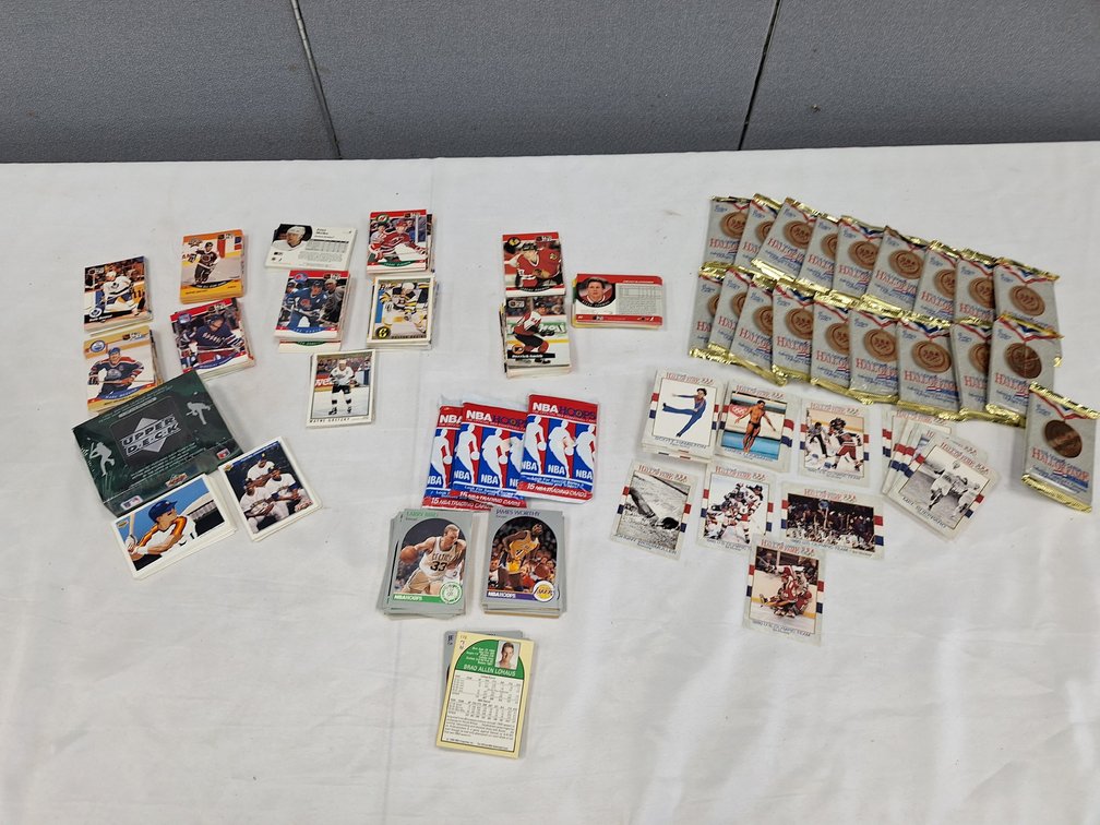 Sports Trading Cards, Unopened Packs, and Upper Deck Boxed Set