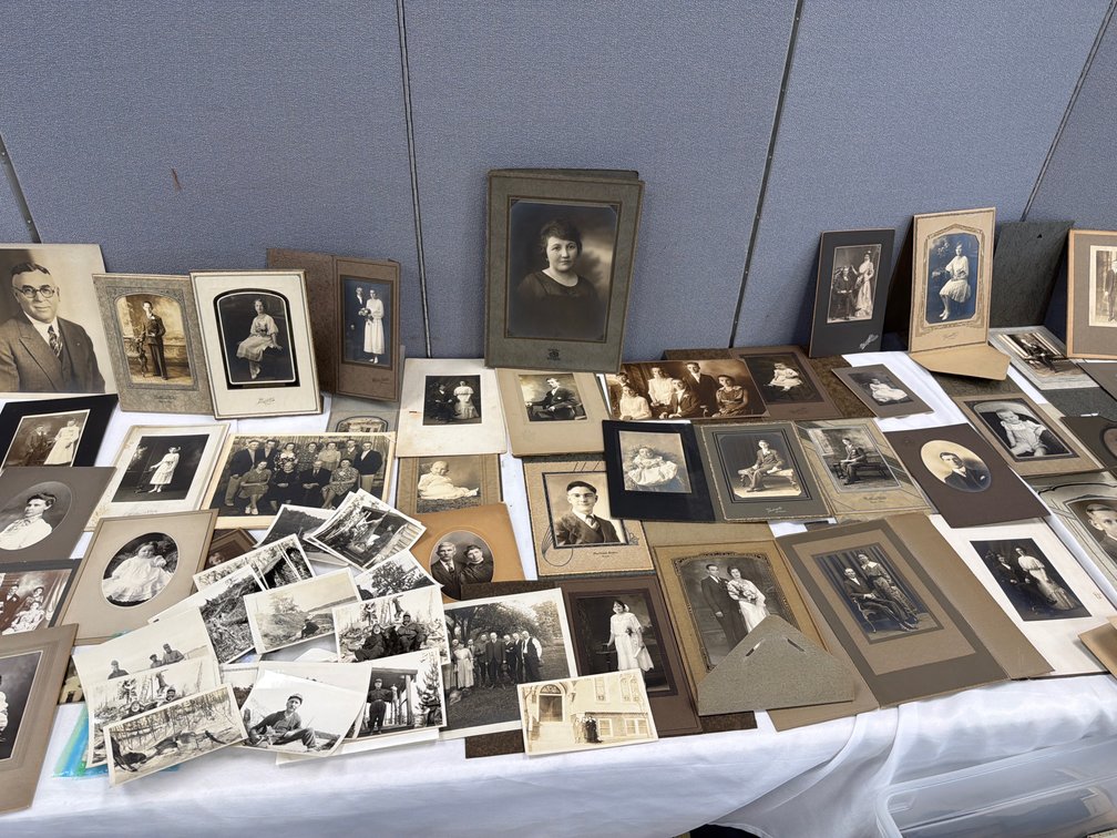 Mounted Studio Portrait Photographs and Loose Snapshots