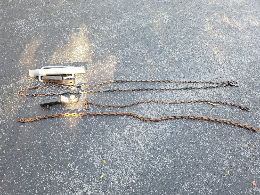 Trailer Hitch Ball Mounts, Towing Chains, and Post Driver