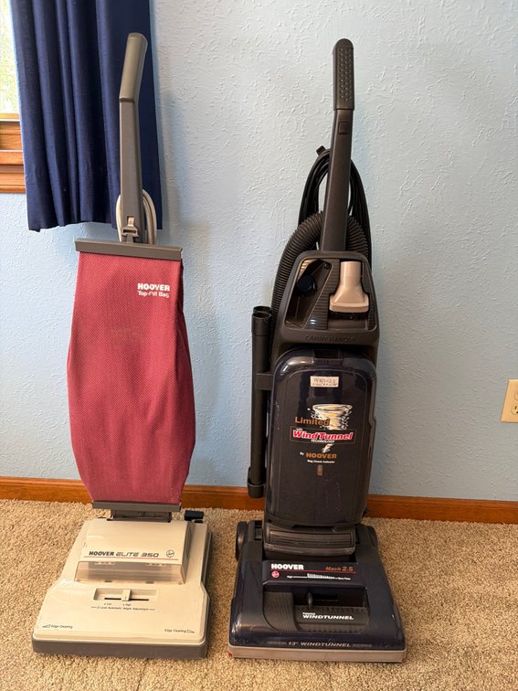 Hoover Elite 350 and WindTunnel Upright Vacuum Cleaners