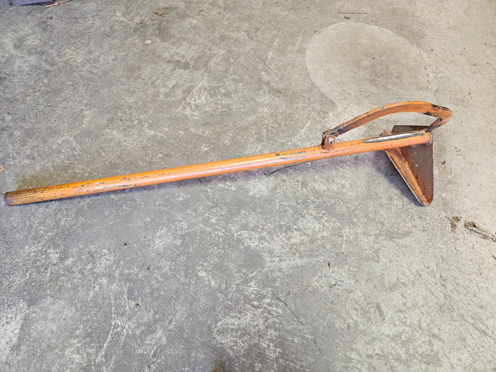 Orange Steel Log Jack with Wedge Foot