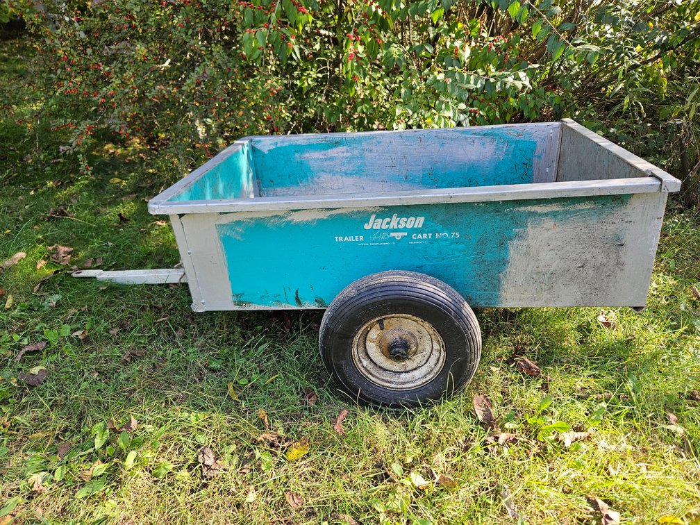 Jackson Trailer Cart No. 75 Tow-Behind Metal Utility Cart