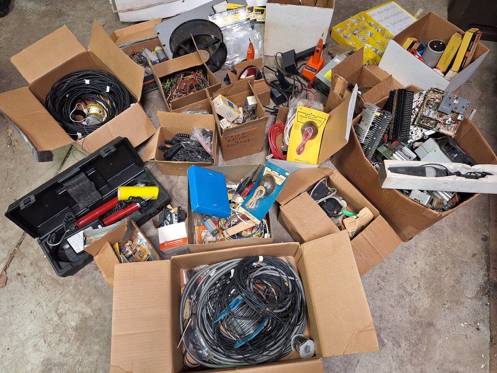 Phasing Tester, Soldering Irons, and Electronic Components