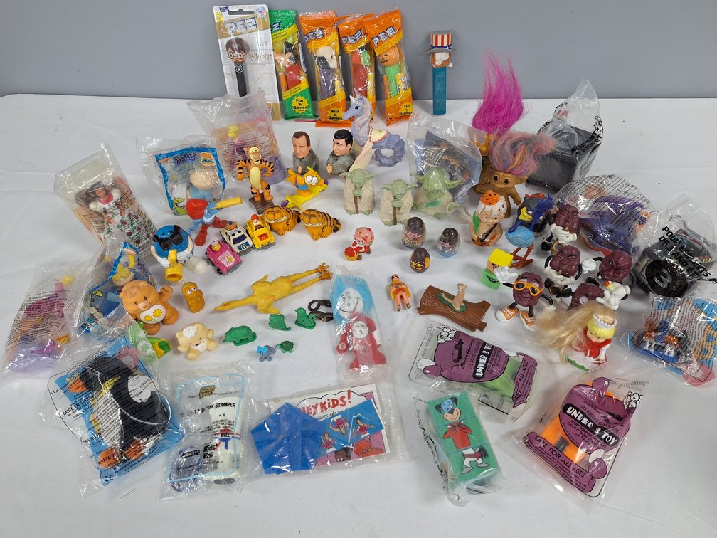 Character Figurines, Promotional Toys, and PEZ Dispensers