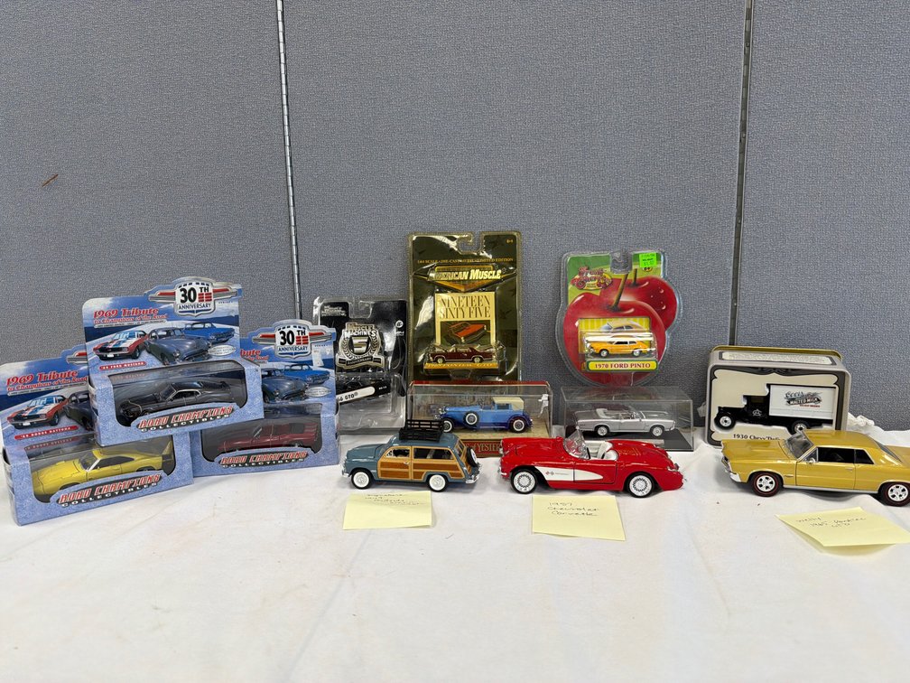 Die-Cast Model Cars, Delivery Truck, and More