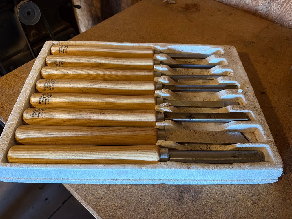 Buck Bros. 8-Piece Woodturning Chisel Set