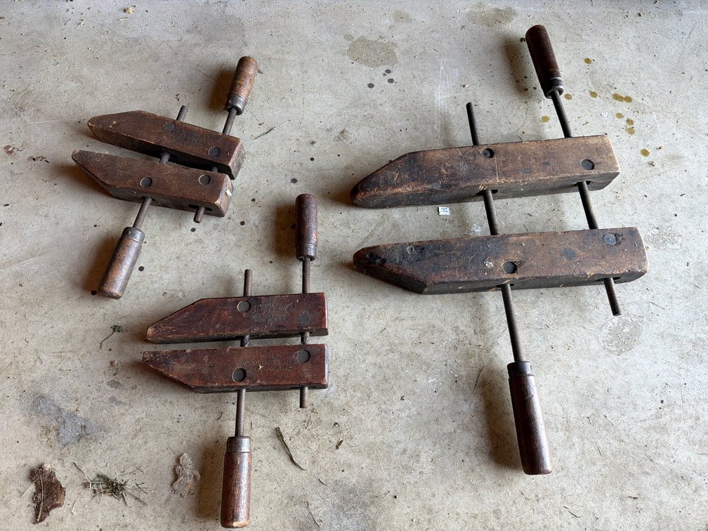 Jorgensen Adjustable Clamp Co. Wooden Handscrew Clamps
